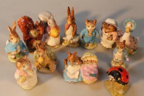 A quantity of Beswick Beatrix Potter figures