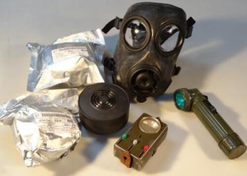 A rubber chemical warfare mask