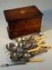 A 19thC mahogany jewellery box