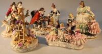 A Meissen figure group