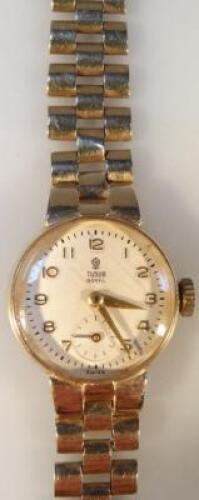 A ladies 9ct gold Rolex Tudor Royal wristwatch