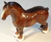 A Beswick figure of a shire horse