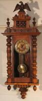 A late 19thC Vienna wall clock