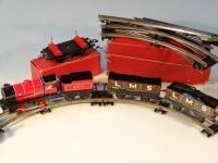 A Hornby O-gauge clockwork M1 goods set