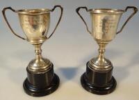 A pair of George VI silver trophies