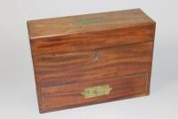 A 19thC travelling Apothecary type box