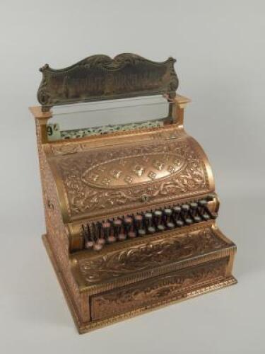 A late 19thC / early 20thC American bell metal National Cash register