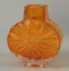 A Whitefriar's orange sunburst vase