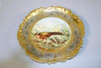 A Limoges porcelain cabinet plate