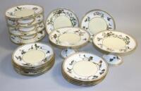 A Limoges porcelain dessert service