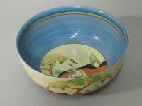 A Newport Pottery Clarice Cliff Idyll circular bowl