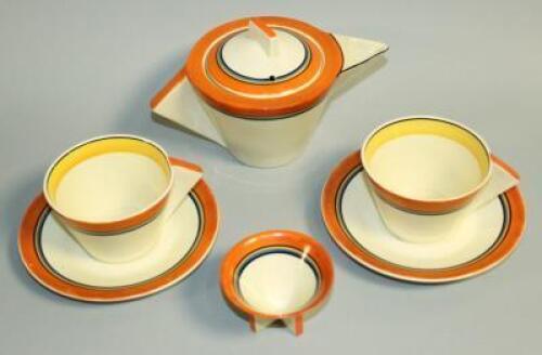 A Wilkinson Clarice Cliff part tea for two