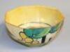A Newport Pottery Clarice Cliff Bizarre Apples octagonal bowl