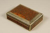 An early 20thC Anglo Indian Vizagapatam style jewellery box