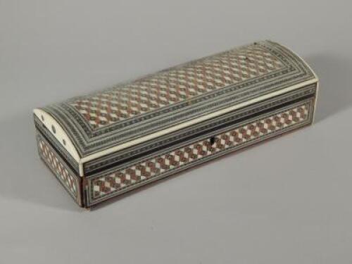 A late 19thC Anglo Indian Vizagapatam glove box