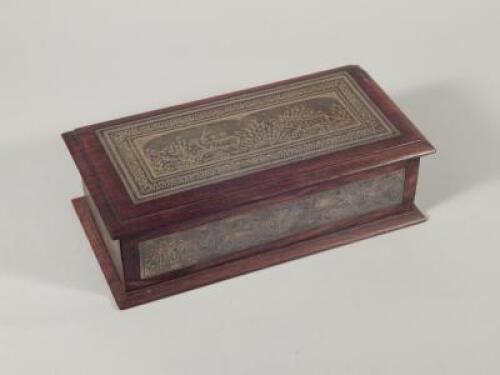 An early 20thC Anglo Indian jewellery box