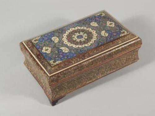 A late 19th/early 20thC Persian rectangular box