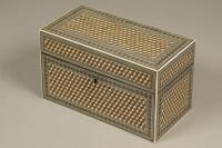 A 19thC Indian Vizagapatam stationery box