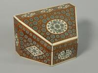 A late 19th/early 20thC Anglo Indian Vizagapatam style slope top stationery box