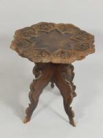 An early 20thC Eastern hardwood table