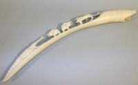 An early 20thC ivory tusk bridge