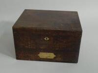 A Victorian mahogany box