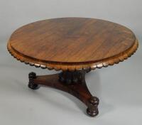 A George IV rosewood breakfast table