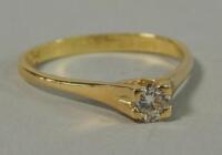 An 18ct gold Boodles diamond solitaire ring