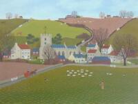 ‡Vincent Haddelsey (1934-2010). Village of Old Bollingbrooke