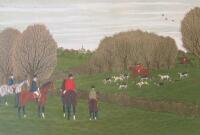 Vincent Haddelsey (1934-2010). The Hunt over the Fields