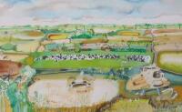 *David Evans (20thC). Suffolk Landscape