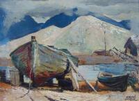 Adrian Dingle (1911-1975). Cod boats and Gypsum