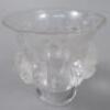 A Lalique Dampierre clear and frosted glass vase