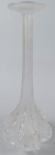 A Cristal Lalique bottle shaped glass vase