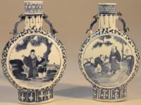 A pair of Chinese moon flasks