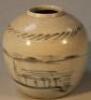 An 18thC Chinese earthenware ginger jar