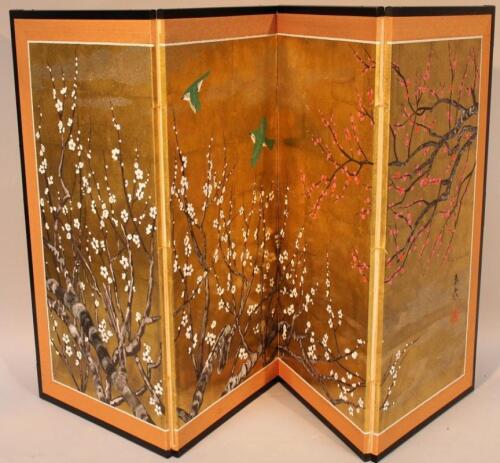 A Japanese lacquer screen