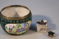 A 19thC Chinese cloisonne bowl