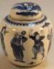 A 19thC Chinese blue and white ginger jar