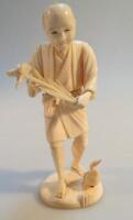 A Japanese Ivory okimono