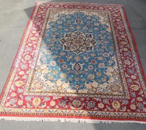 A Persian rug of rectangular form