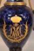 A late 19thC Sevres blue ground vase and stand - 3