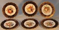 A set of six late Victorian Star China company cabinet plates