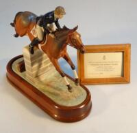 A Royal Worcester equestrian figure by Doris Linder of Stroller and Marion Coakes