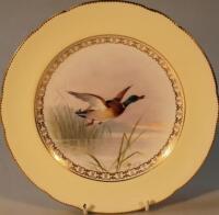 A Mintons cabinet plate painted by James Edwin Dean