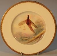 A Mintons cabinet plate painted by James Edwin Dean