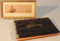 An album containing a small collection of watercolour drawings and sketches by James Edwin Dean and