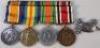 A set of four WWI and WWII medals