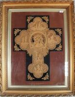 An early 20thC carved religious cross