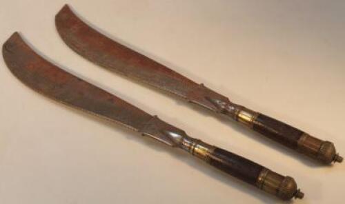 A pair of early 20th scimitar